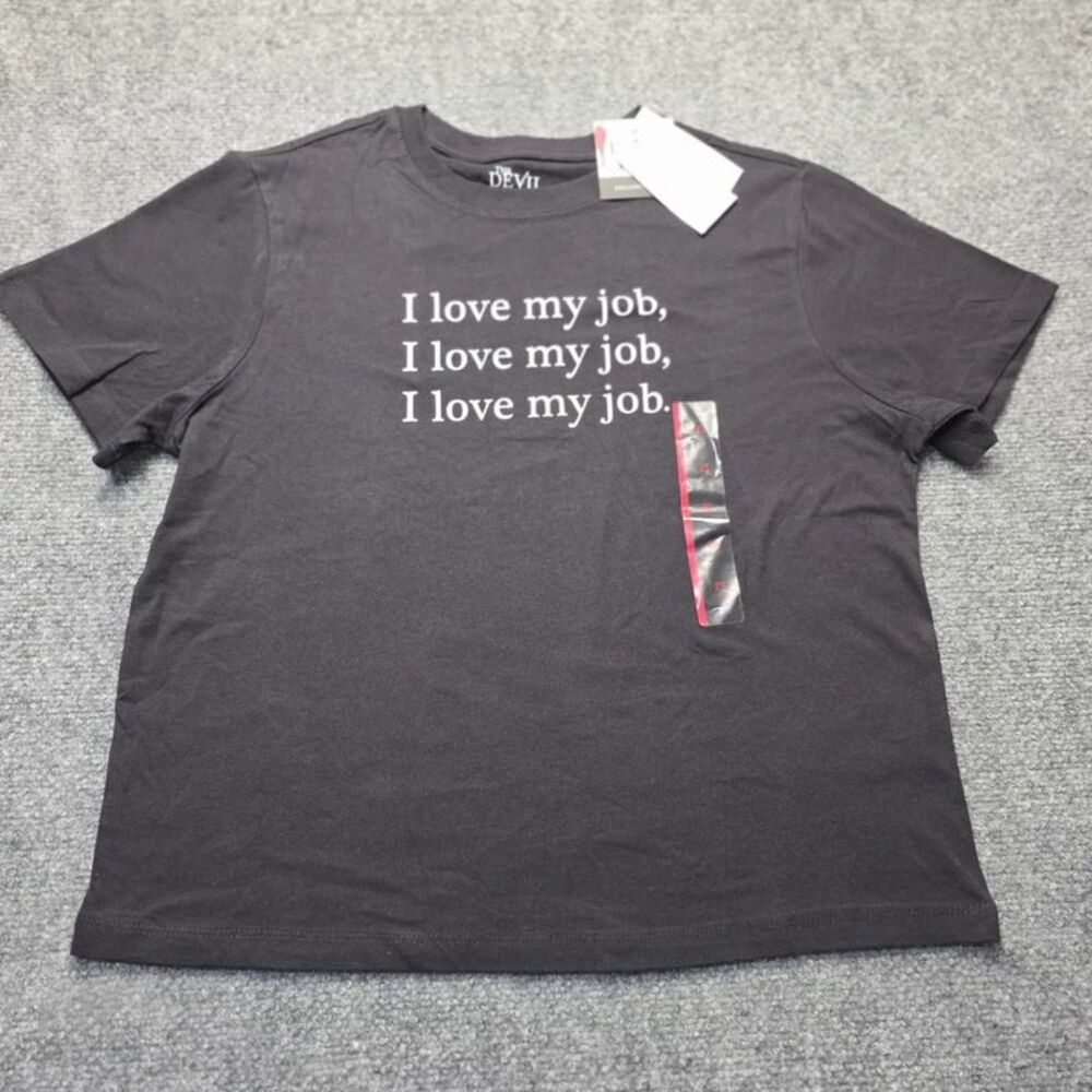 The Devil Wears Prada “I Love My Job” Funny Graphic T-Shirt XS Black